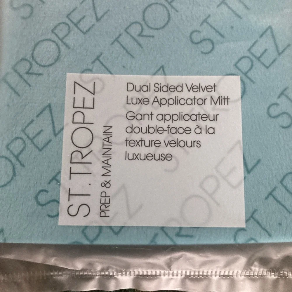 Lot of 2 St. Tropez Dual Sided Velvet Luxe Applicator Mitt- New, Sealed